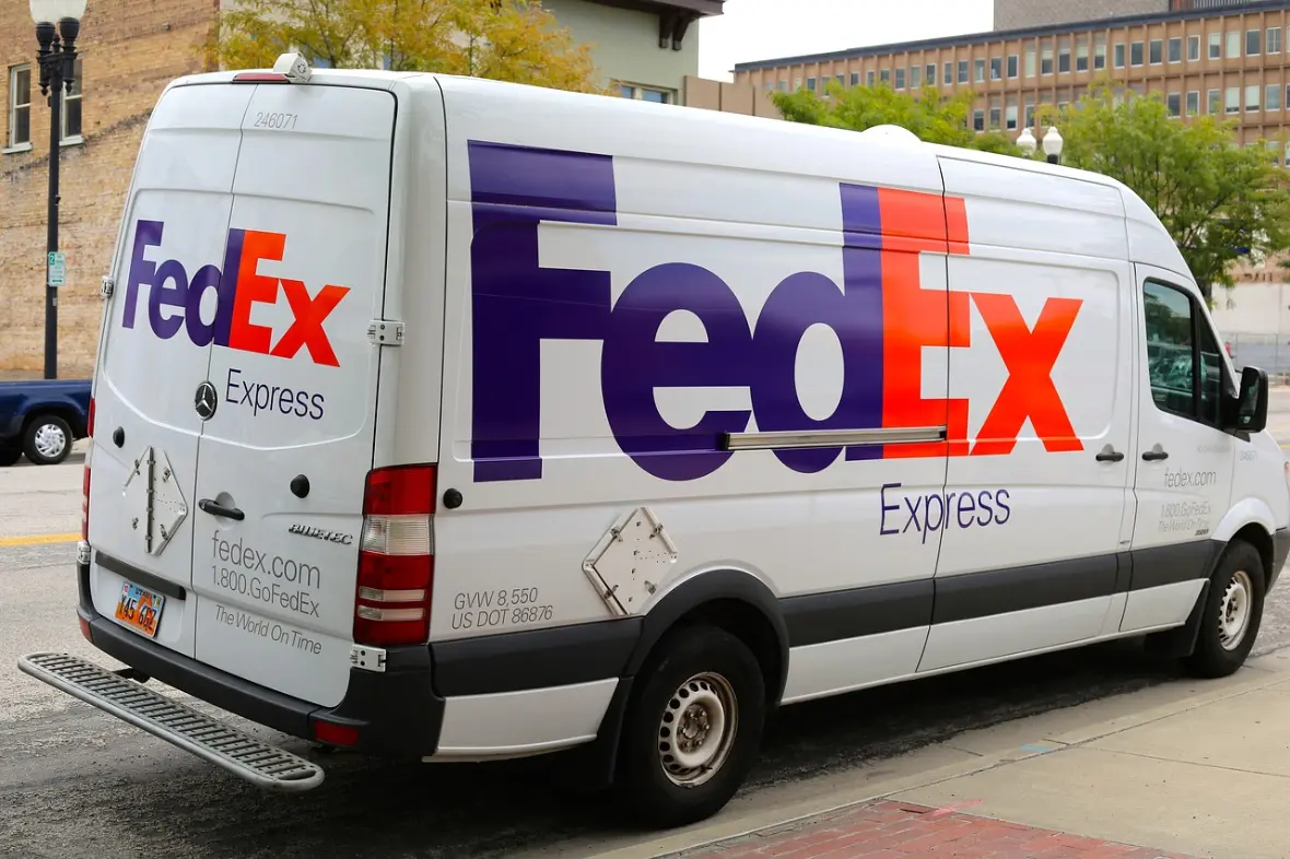 FedEx Express delivery van parked on a street